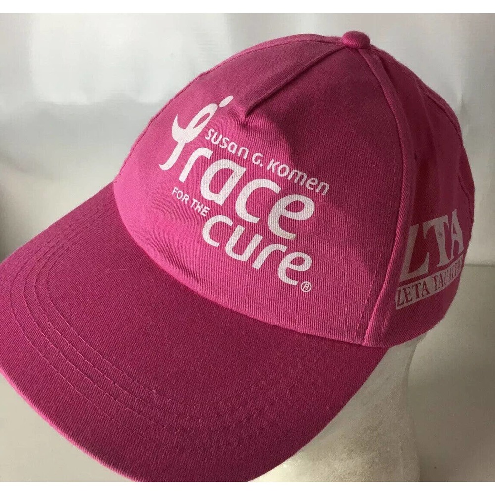 Susan G Komen Hat Caps 2 Race For The Cure ZTA Zeta Tau Alpha I’m A Survivor